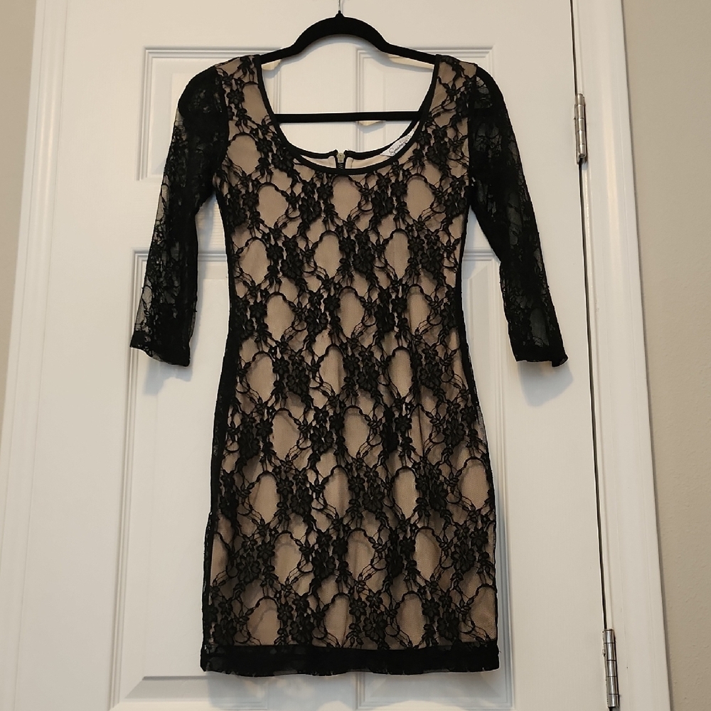 Sexy Fitted Black Lace Dress